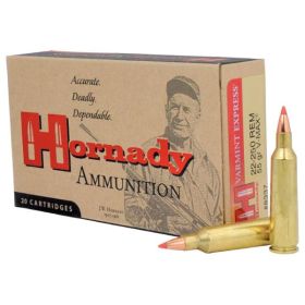 Hornady Varmint Express Rifle  Ammunition .22-250 Rem 55 gr V-MAX 3680 fps - 20/ct