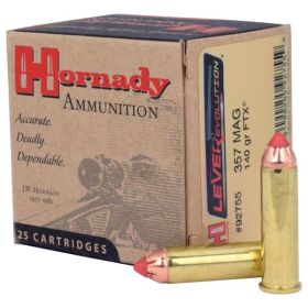 Hornady LEVERevolution Handgun Ammunition .357 Mag 140 gr FTX 1440 fps 20/ct