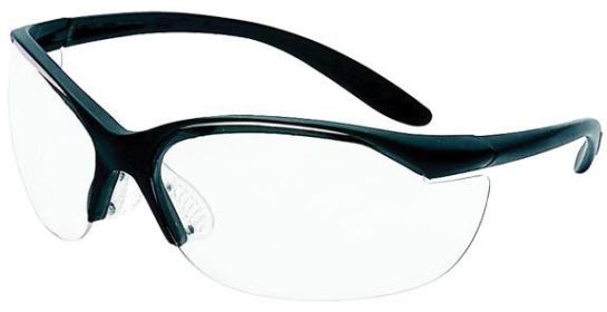 Howard Leight Uvex Vapor II Shooting Glasses Black with Clear Lens