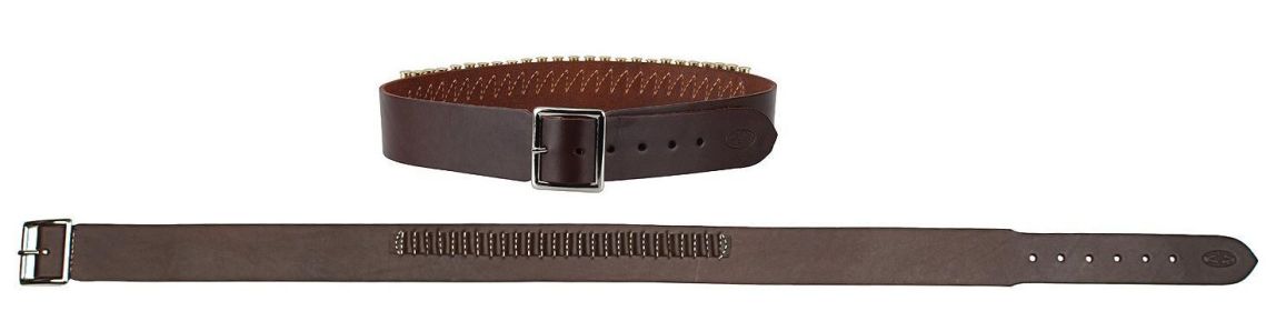 Hunter Leather Cartridge Belt .45 Caliber 40" - 45" Large Antique Brown