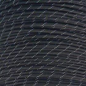 Mero 550 Paracord - 100' 550 lb Black 3 Reflctive Trac