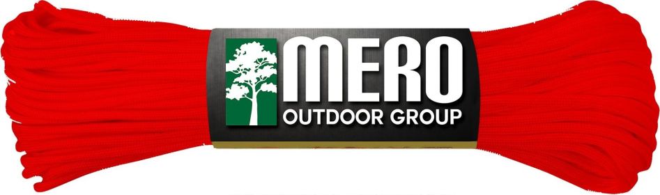 Mero 550 Paracord - 100' 550 lb Red Imperial