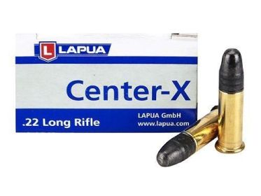 Lapua Center-X .22 LR 40 gr Center-X LRN Rimfire Ammo - 50/box