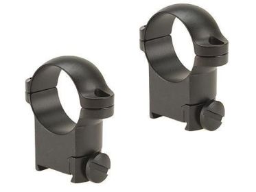 Leupold 2-Piece Solid Steel Ringmounts - Sako 1" High Matte Black