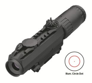 BLEMISHED Leupold Mark 4 CQ/T Rifle Scope - 1-3x14mm Illum. Circle Dot Reticle Matte