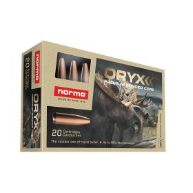 Norma ORYX Rifle Ammunition 6.5 Creedmoor 156gr JSP 2850 fps 20/ct