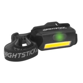 Multi-Flood USB Headlamp w/Brim Clip & Black Strap - LiPo - Black