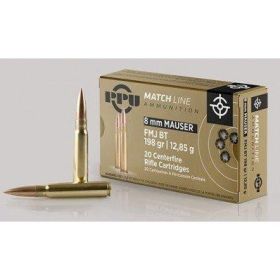 PRIVI 8MM MAUSER FMJ MATCH 200GR 20 RDS