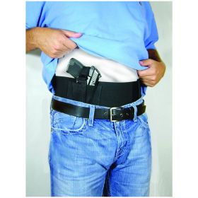 CONCEALED CARRY BELLY BAND- BLACK WAIST SIZE 36 TO 44"
