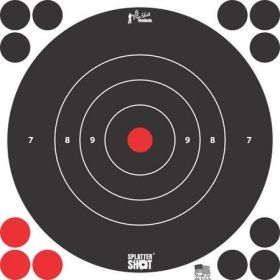 Pro-Shot Splatter Shot 8" White Bullseye Target 6/ct