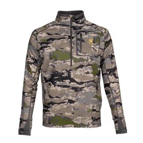 Browning Monroe 1/4 Zip Long Sleeve Shirt Ovix Camo 2XL
