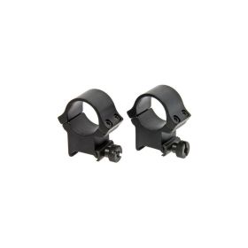 Redfield 4-Hole Aluminum Scope Rings 1" High Matte