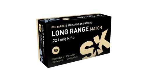 SK Long Range Match Rimfire Ammunition .22 LR 40 gr LRN 1106 fps 50/ct