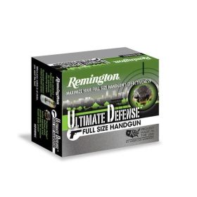 Remington Ultimate Defense Full Sized Handgun Ammunition .40 S&W 165 gr. JHP 1150 fps 20/ct