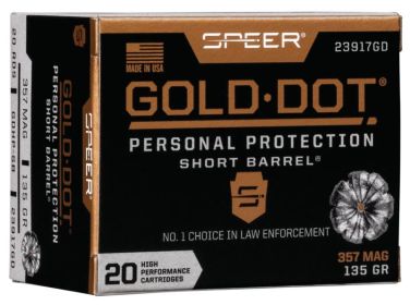 SPEER 357 MAG 135 GR HP SHORT BARREL 20rd