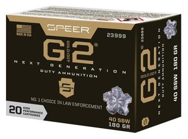 SPEER 40 S&W 180gr Gold Dot G2 20rds