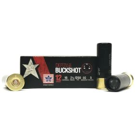12ga 2 3/4" 00 Buckshot 9-pellet 10RD BOX ( Case of 25 boxes - 250 rds)