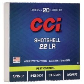 CCI 22 LR SHOTSHELL 12 SHOT AMMO 2000RD CASE
